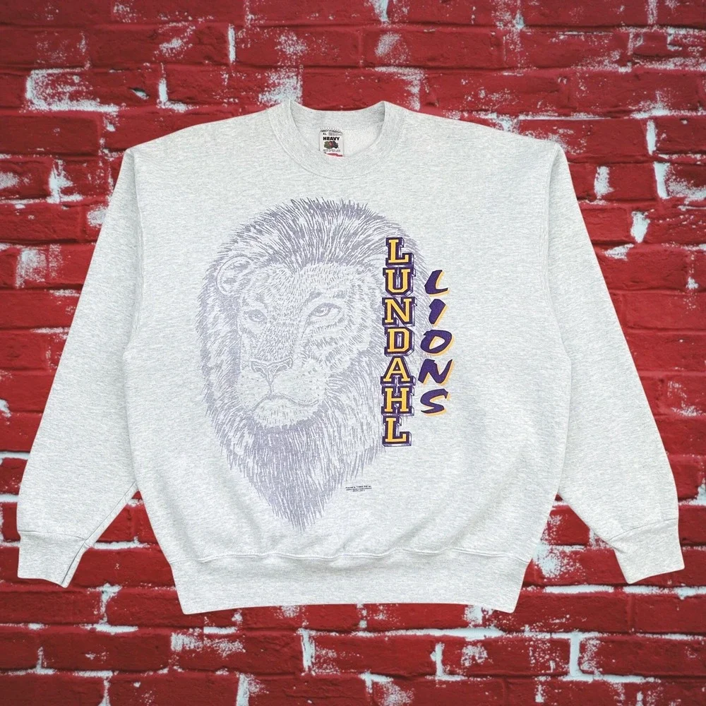 Vintage Lundahl Lions Sweatshirt Size XL
